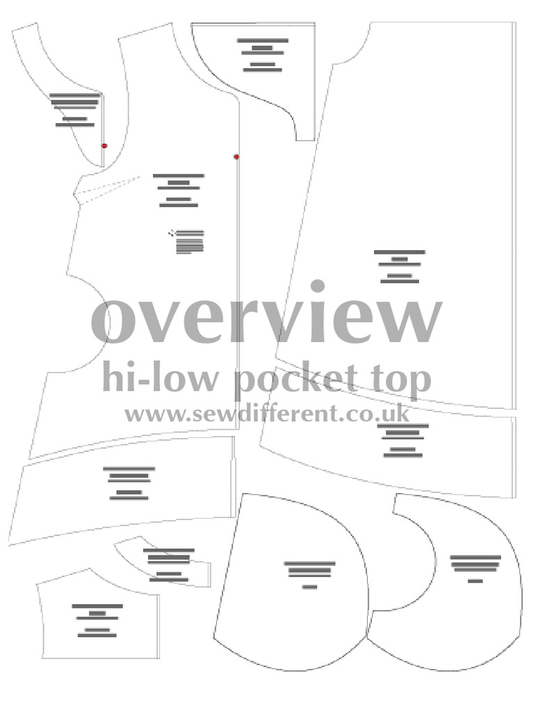 Hi Low Pocket Top NEW | PDF | Seam (Sewing) | Sewing