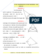 SSLC Mathematics Important Questions Chap 2 EM CIRCLES