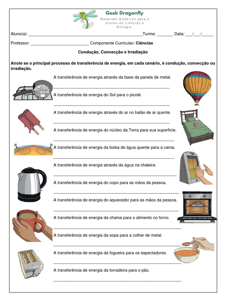 Condução, Irradiação e Convecção - Grátis | PDF | Casa e Jardim