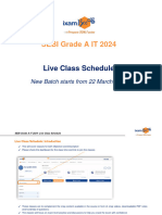 SEBI IT 2024 Live Class Schedule New Batch From 22 March