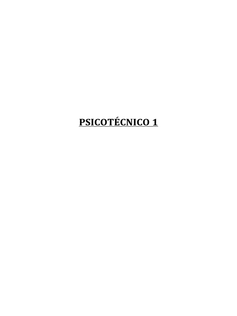 Test Psicotécnico: Letras y Números | PDF | Lingüística | Impresión