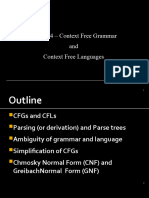 CH 4 - Context Free Languages Amd Grammars