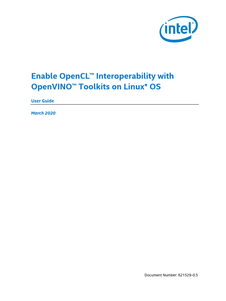 Opencl Interoperability Enable With Openvino Rev0 5 | PDF | System ...