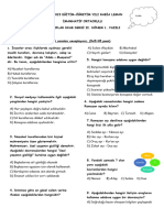 Din Kültürü Dersi 5.sìnìf Dersi 2 Dönem 1.yazìlì Sorularì 2022-2023