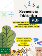 Secuencia Didactica de Lengua, CS, Mate 2do