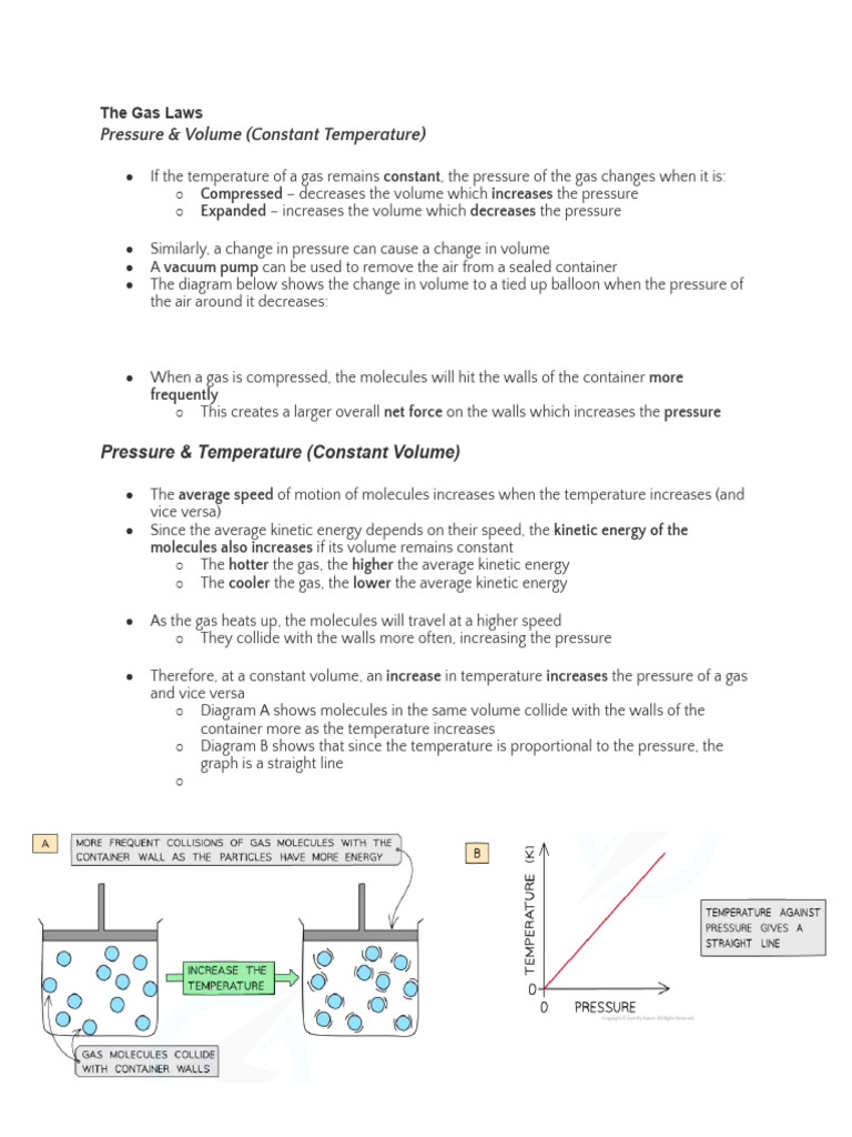 Understanding Gas Laws and Boyle's Law | PDF | Gases | Temperature