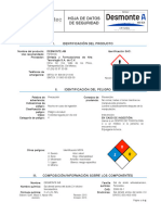 DESMONTE-A - Hoja de Seguridad