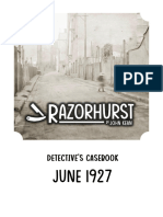 Razorhurst June 1927 - Case Book For Printing
