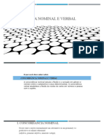 Concordância Nominal e Verbal