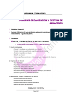 PROGRAMA 2 - Organización y Gestión de Almacenes
