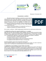 Fisa Informativa Privitoare La Automedicatia Cu Antibiotic - 22 Nov 21