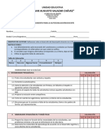 Ficha de Autoevaluación Pedagógica