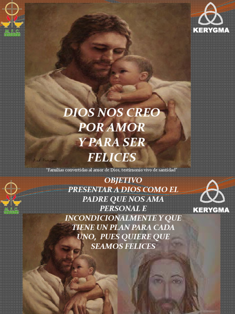 Mensaje 1 Dios Nos Creó Por Amor y para Ser Felices | PDF | Amor | Dios