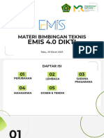 Materi Bimtek EMIS 4.0 PTKI - Tim Pengembang Aplikasi