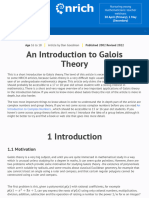 An Introduction To Galois Theory
