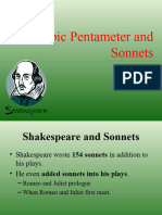 Iambic Pentameter and Sonnets