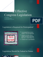 Writing Effective Congress Legislation1