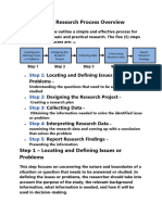 5 Steps in The Research Process Overview