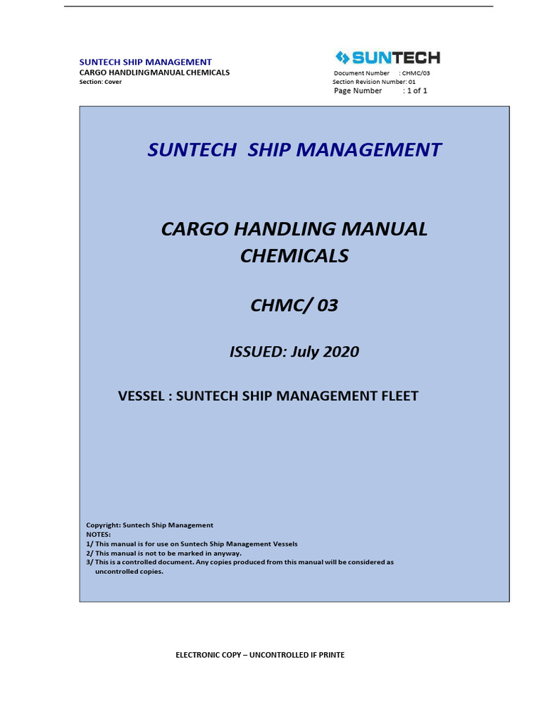 Cargo Handling Manual - Chemicals-2020 | Download Free PDF | Stainless ...