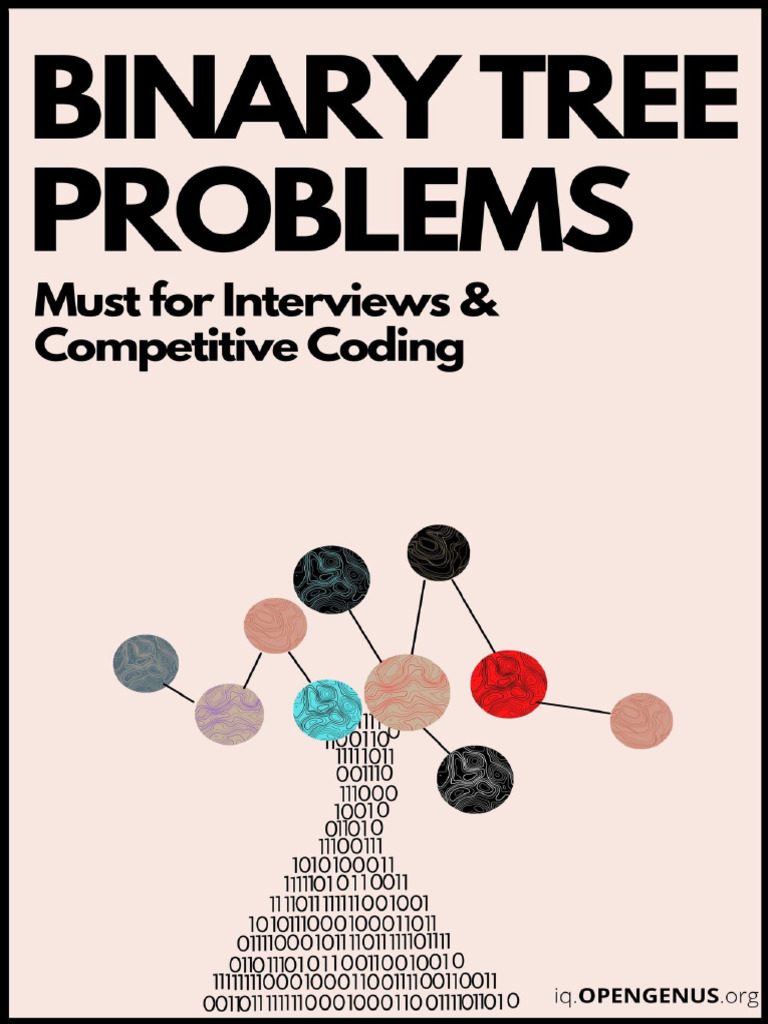 Binary Tree Problems Must For Interviews and Competitive Coding | PDF ...