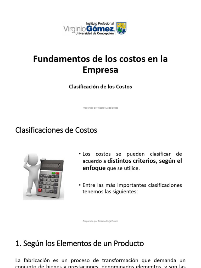 Clasificación de Costos Empresariales | PDF | Business | Toma de decisiones