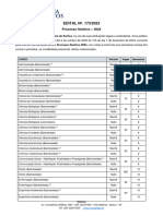 EDITAL 173 2024 Vestibular 2024