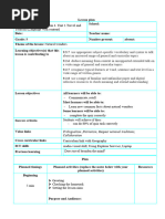 English - Grade 9 - Travel and Tourism - Lesson Plan