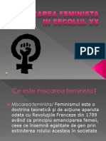 Miscarea Feminista in Secolul XX