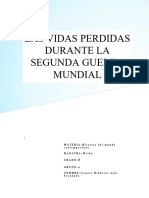 Las Vidas Perdidas Durante La Segunda Guerra Mundial