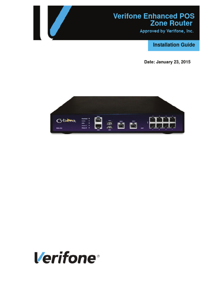 Verifone Enhanced POS Router Guide | PDF