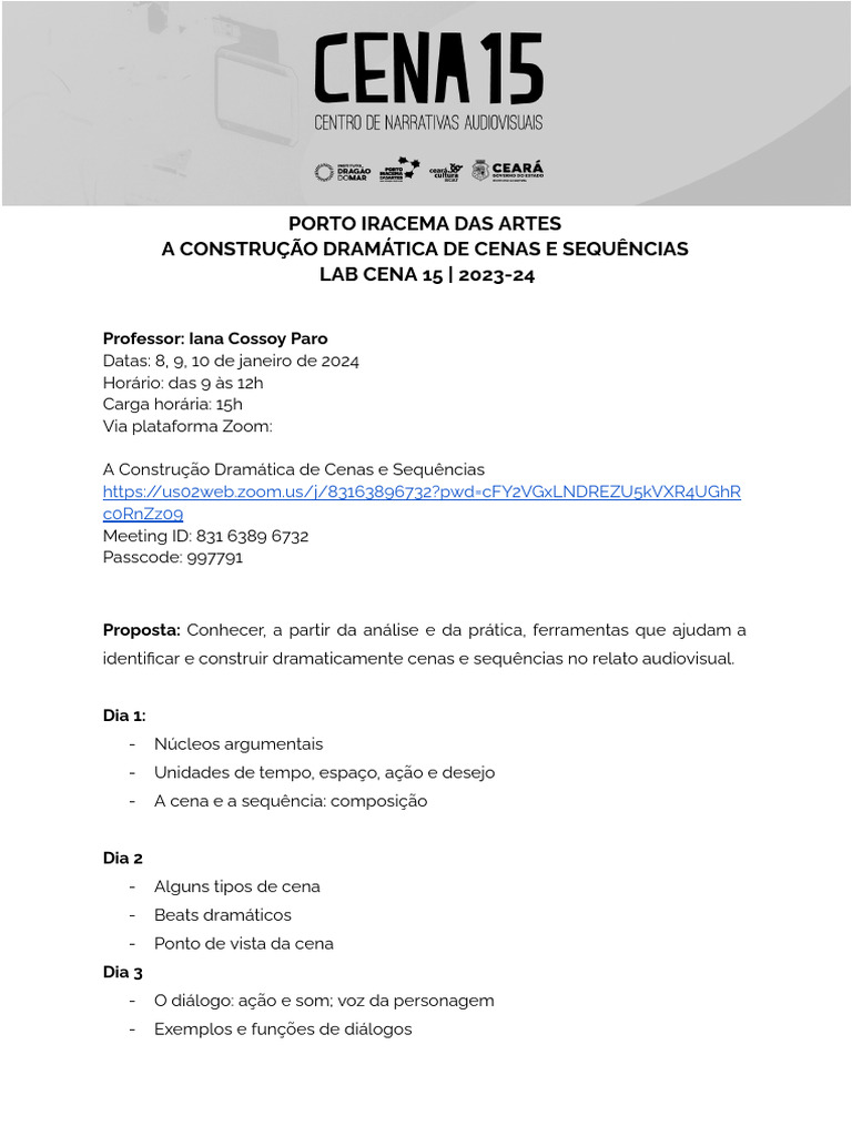 Construção Dramática em Audiovisual | PDF