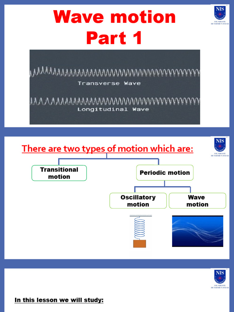 Wave Motion | PDF | Waves | Sound