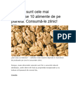 Acestea Sunt Cele Mai Sănătoase 10 Alimente de Pe Planetă