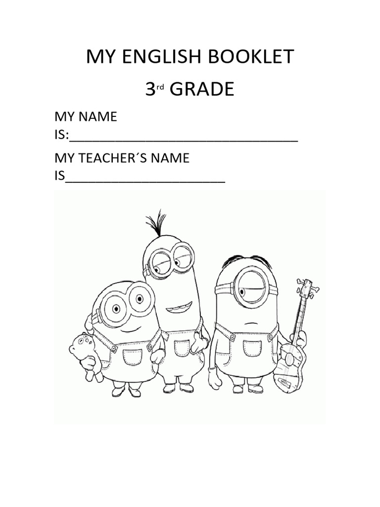 3rd Grade English Learning Booklet | PDF | Linguistics