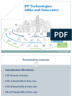 3GPP Technologies Bandwidths and Data-Rates