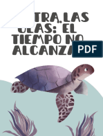 Póster Día Mundial de Las Tortugas Marinas Dibujo Acuarela Fondo Blanco