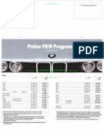 1988-12 Preisliste BMW 730i 735i 735il 750i 750il