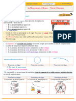 Mouvement Et Repos - Vitesse Moyenne
