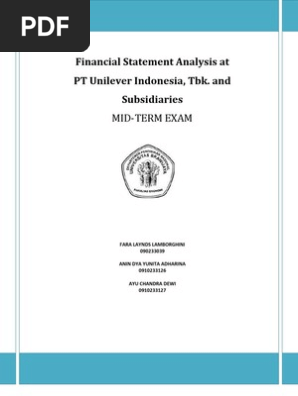 Analisis Laporan Keuangan Pt Unilever Indonesia Tbk Equity Finance Revenue