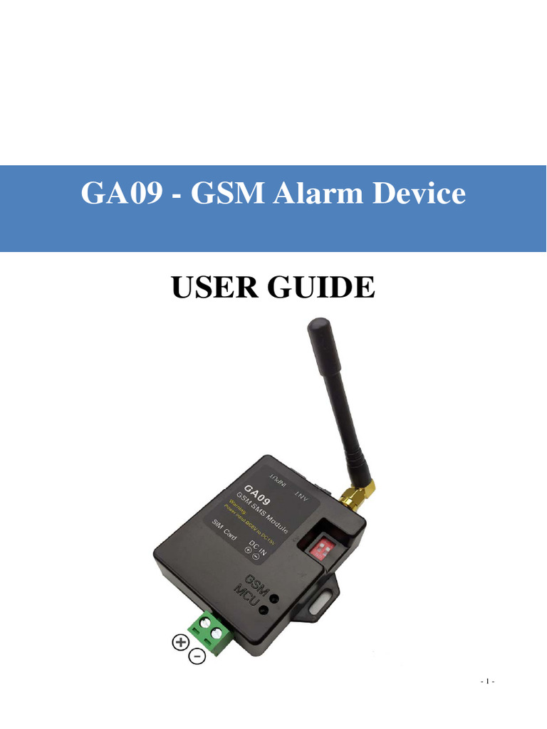 Notice Ga09 | PDF | Relay | Electrical Engineering
