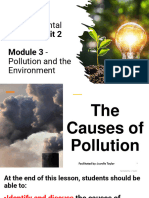 CAPE Env - Sci U2 - M3 - L3 - The Causes of Pollution