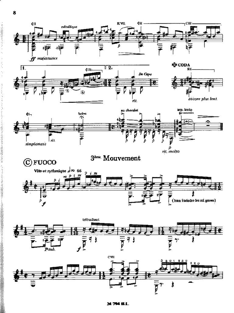 Roland Dyens 楽譜 Gitarrennoten und Gitarrenzubehör, Die Zupfgeige