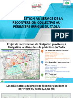 La Télégestion Au Service de La Reconversion Collective Au Périmètre Irrigué Du Tadla