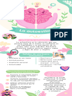 Infografía Sobre La Salud Mental Creativa Rosa y Azul
