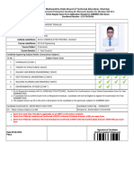 Exam Form Application of Candidate For