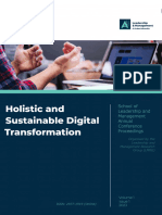 Holistic and Sustainable Digital Transformation Conference Proceedings With ISSN