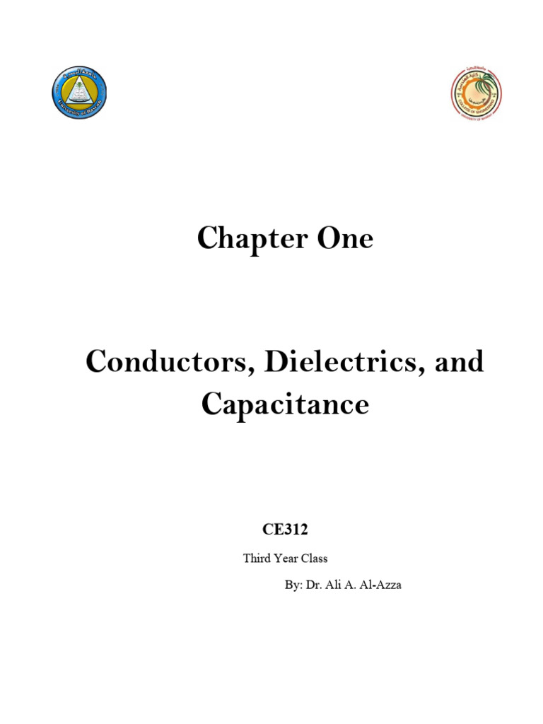 Chapter One Pdf Capacitance Capacitor