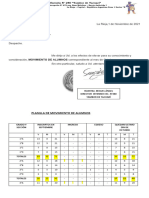 Planilla de Movimiento de Alumnos