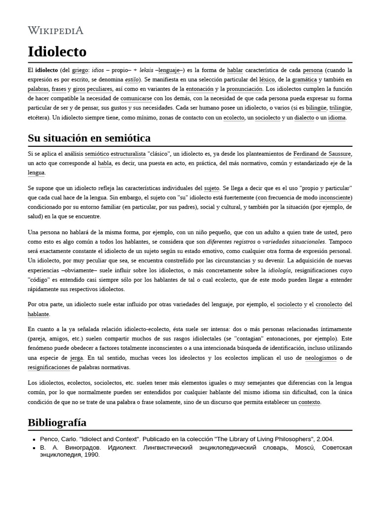 U11 PP 259 Idiolectos | PDF | Sociolingüística | Lingüística