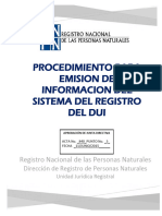 02 Procedimiento para Emisión de Información Del Sistema Del Registro Del DUI
